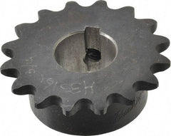 Browning - 16 Teeth, 3/8" Chain Pitch, Chain Size 35, Finished Bore Sprocket - 3/4" Bore Diam, 1.922" Pitch Diam, 2.11" Outside Diam - Top Tool & Supply