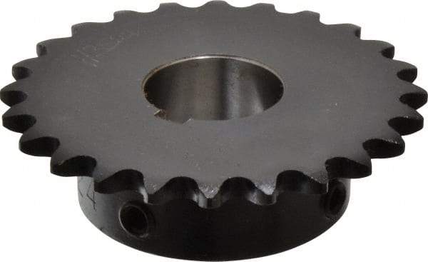 Browning - 24 Teeth, 3/8" Chain Pitch, Chain Size 35, Finished Bore Sprocket - 1" Bore Diam, 2.873" Pitch Diam, 3.07" Outside Diam - Top Tool & Supply