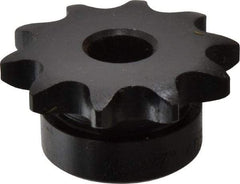 Browning - 10 Teeth, 1/2" Chain Pitch, Chain Size 40, Finished Bore Sprocket - 1/2" Bore Diam, 1.618" Pitch Diam, 1.84" Outside Diam - Top Tool & Supply