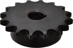 Browning - 16 Teeth, 1/2" Chain Pitch, Chain Size 40, Finished Bore Sprocket - 5/8" Bore Diam, 2-9/16" Pitch Diam, 2.8" Outside Diam - Top Tool & Supply