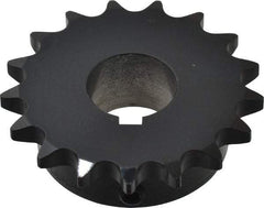 Browning - 17 Teeth, 1/2" Chain Pitch, Chain Size 40, Finished Bore Sprocket - 1" Bore Diam, 2.721" Pitch Diam, 2.96" Outside Diam - Top Tool & Supply