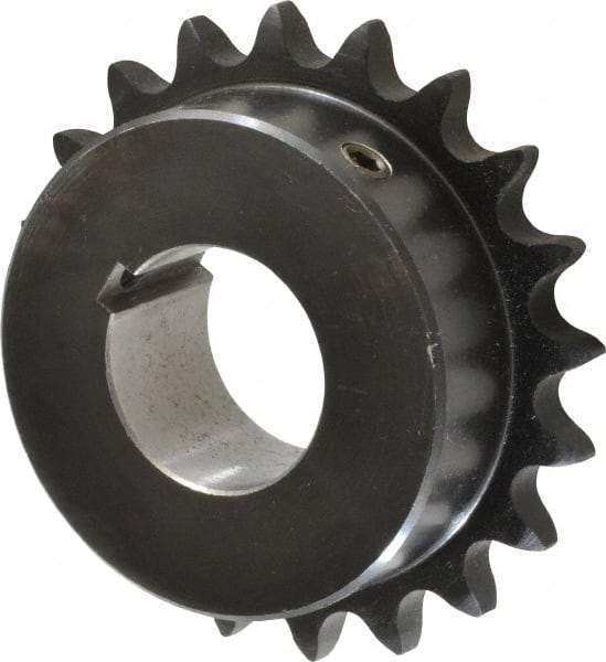 Browning - 20 Teeth, 1/2" Chain Pitch, Chain Size 40, Finished Bore Sprocket - 1-1/4" Bore Diam, 3.196" Pitch Diam, 3.45" Outside Diam - Top Tool & Supply