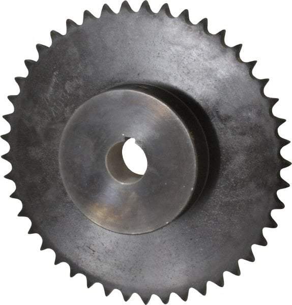 Browning - 45 Teeth, 1/2" Chain Pitch, Chain Size 40, Finished Bore Sprocket - 1" Bore Diam, 7.168" Pitch Diam, 7.45" Outside Diam - Top Tool & Supply