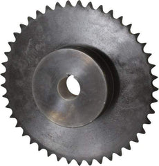 Browning - 45 Teeth, 1/2" Chain Pitch, Chain Size 40, Finished Bore Sprocket - 1" Bore Diam, 7.168" Pitch Diam, 7.45" Outside Diam - Top Tool & Supply