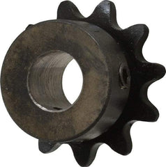 Browning - 11 Teeth, 3/8" Chain Pitch, Chain Size 35, Finished Bore Sprocket - 1/2" Bore Diam, 1.331" Pitch Diam, 1-1/2" Outside Diam - Top Tool & Supply