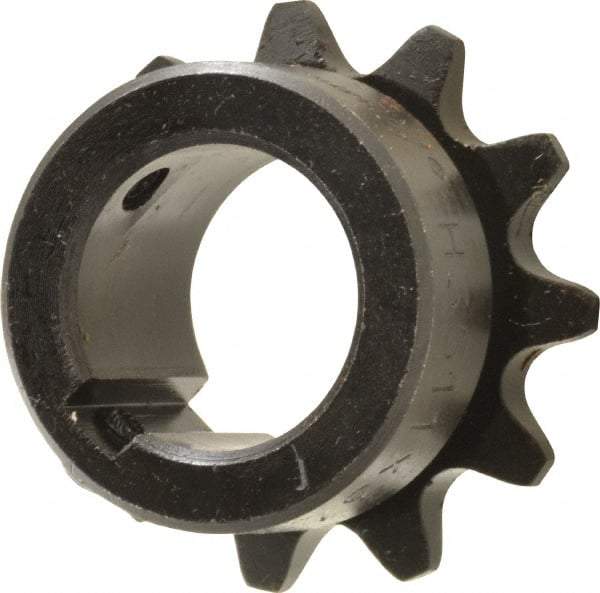 Browning - 11 Teeth, 3/8" Chain Pitch, Chain Size 35, Finished Bore Sprocket - 3/4" Bore Diam, 1.331" Pitch Diam, 1-1/2" Outside Diam - Top Tool & Supply