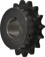 Browning - 16 Teeth, 3/4" Chain Pitch, Chain Size 60, Finished Bore Sprocket - 1-3/8" Bore Diam, 3-27/32" Pitch Diam, 4.22" Outside Diam - Top Tool & Supply