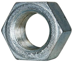 Value Collection - 1-1/8 - 12 UN Steel Right Hand Hex Nut - 1-11/16" Across Flats, 31/32" High, Zinc-Plated Finish - Top Tool & Supply