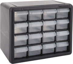 Akro-Mils - 16 Drawer, Small Parts Cabinet - 6-3/8" Deep x 10-9/16" Wide x 8-1/2" High - Top Tool & Supply