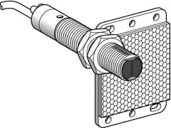 Telemecanique Sensors - Cable Connector, 5m Nominal Distance, Shock and Vibration Resistant, Polarized Retroreflective Photoelectric Sensor - 24 to 240 VAC/VDC, 25 Hz, Brass, 82mm Long x 18mm Wide x 1.8 Inch High - Top Tool & Supply