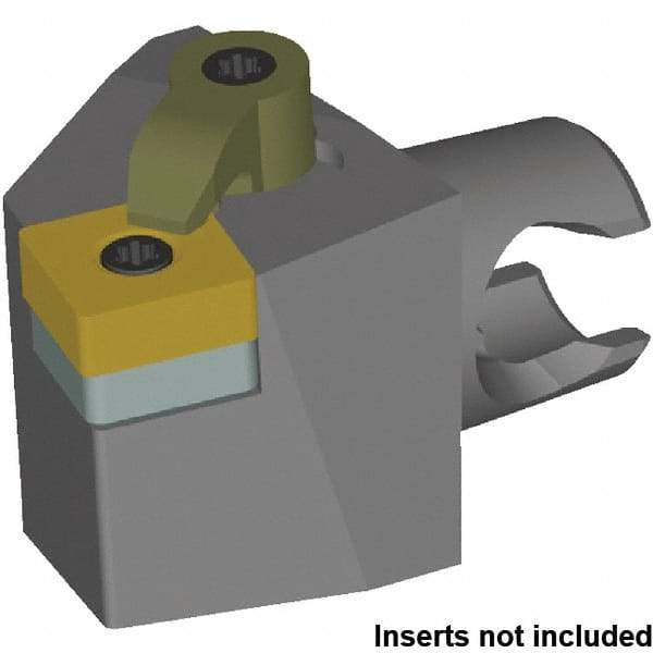 Kennametal - Left Hand Cut, Size KM25, SN.. 120408 & SN.. 432 Insert Compatiblity, External Modular Turning & Profiling Cutting Unit Head - 13mm Ctr to Cutting Edge, 30mm Head Length, Series Kenloc - Top Tool & Supply