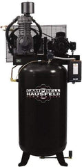 Campbell Hausfeld - 7.5 hp, 80 Gal Stationary Electric Vertical Air Compressor - Three Phase, 175 Max psi, 24.3 CFM, 208-230/460 Volt - Top Tool & Supply