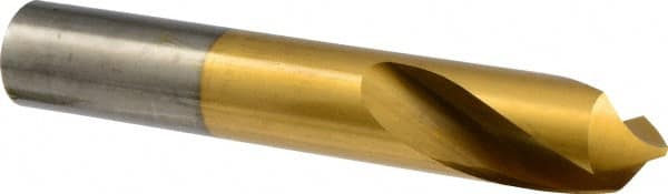 Precision Twist Drill - 1" Body Diam, 90°, 6" OAL, High Speed Steel Spotting Drill - Top Tool & Supply