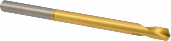 Precision Twist Drill - 1/4" Body Diam, 120°, 4" OAL, High Speed Steel Spotting Drill - Top Tool & Supply