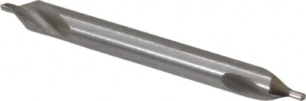 Precision Twist Drill - #1 Plain Cut 60° Incl Angle High Speed Steel Combo Drill & Countersink - Top Tool & Supply