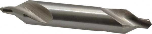 Precision Twist Drill - #5 Plain Cut 60° Incl Angle High Speed Steel Combo Drill & Countersink - Top Tool & Supply