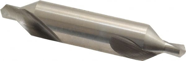 Precision Twist Drill - #7 Plain Cut 60° Incl Angle High Speed Steel Combo Drill & Countersink - Top Tool & Supply