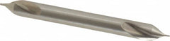 Precision Twist Drill - #000 Plain Cut 60° Incl Angle High Speed Steel Combo Drill & Countersink - Top Tool & Supply