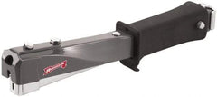 Arrow - Manual Hammer Tacker - 1/4, 5/16, 3/8" Staples, Gray & Black, Steel - Top Tool & Supply