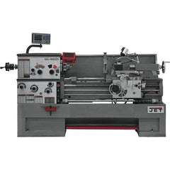 Jet - 16" Swing, 60" Between Centers, 230 Volt, Triple Phase Engine Lathe - 4MT Taper, 7-1/2 hp, 40 to 1,800 RPM, 1-1/2" Bore Diam - Top Tool & Supply