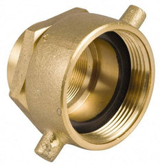 EVER-TITE Coupling Products - 2-1/2 FNST x 1-1/2 FNPT Hydrant Swivel Adapter - Brass - Top Tool & Supply