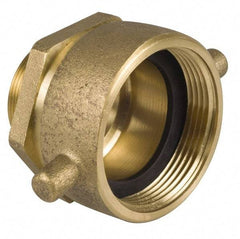 EVER-TITE Coupling Products - 2-1/2 FNST x 1-1/2 MNPT Hydrant Swivel Adapter - Brass - Top Tool & Supply