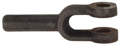 Value Collection - 2-1/8" Yoke Width, Carbon Steel, Plain Yoke - 1" Hole Diam, 2-1/2" Hole Center to Neck, 1-15/16" Yoke Arm Height, 1" Neck Diam, 3-1/2" Neck Length, 6" OAL - Top Tool & Supply