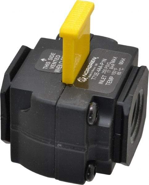 Norgren - 1/2" NPT Lockout Valve - 8 CV Rate, 240 CFM, 250 Max psi, Slide Actuator - Top Tool & Supply