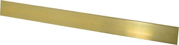 Made in USA - 0.064 Inch Thick x 1 Inch Wide x 12 Inch Long, Brass Strip - Alloy 260 - Top Tool & Supply