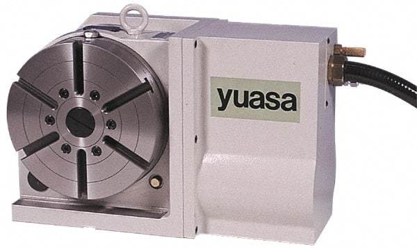 Yuasa - 1 Spindle, 50 Max RPM, 8.66" Table Diam, 1.36 hp, Horizontal & Vertical CNC Rotary Indexing Table - 120 kg (260 Lb) Max Horiz Load, 160.02mm Centerline Height - Top Tool & Supply