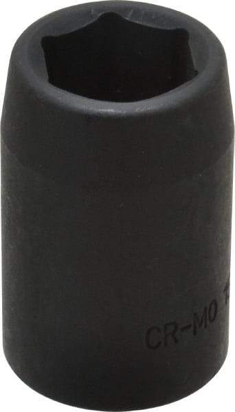 Blackhawk by Proto - 1/2" Drive 15mm Standard Impact Socket - 6 Points, 1-1/2" OAL - Top Tool & Supply