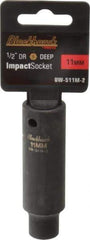 Blackhawk by Proto - 1/2" Drive 11mm Deep Impact Socket - 6 Points, 3-7/32" OAL - Top Tool & Supply