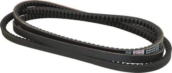 Browning - Section BX, 21/32" Wide, 99" Outside Length, Gripnotch V-Belt - Rubber Compound, Gripnotch, No. BX96 - Top Tool & Supply