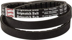 Browning - Section AX, 1/2" Wide, 39" Outside Length, Gripnotch V-Belt - Rubber Compound, Gripnotch, No. AX37 - Top Tool & Supply