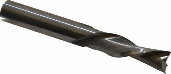 Onsrud - 3/8" Cutting Diam x 1-1/4" Length of Cut, 2 Flute, Downcut Spiral Router Bit - Uncoated, Right Hand Cut, Solid Carbide, 3" OAL x 3/8" Shank Diam, Double Edge, 30° Helix Angle - Top Tool & Supply