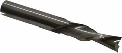 Onsrud - 3/8" Cutting Diam x 1-1/4" Length of Cut, 2 Flute, Downcut Spiral Router Bit - Uncoated, Right Hand Cut, Solid Carbide, 3" OAL x 3/8" Shank Diam, Double Edge, 30° Helix Angle - Top Tool & Supply