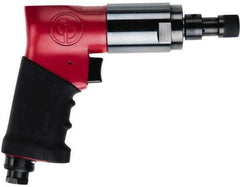 Chicago Pneumatic - 1/4" Bit Holder, 900 RPM, Pistol Grip Handle Air Screwdriver - 230 In/Lb Torque, 1/4 NPT Inlet, 2.5 CFM - Top Tool & Supply