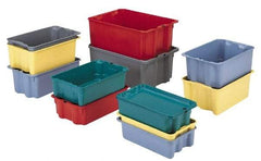 LEWISBins+ - 500 Container, 3000 Stack Lb Load Capacity Green Fiberglass Tote Container - Stacking, Nesting, 25.3" Long x 18.1" Wide x 6.1" High - Top Tool & Supply