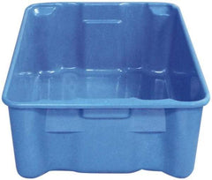 MFG Tray - 500 Lb Load Capacity Blue Fiberglass Tote Container - Stacking, Nesting, 25.3" Long x 18" Wide x 10" High - Top Tool & Supply