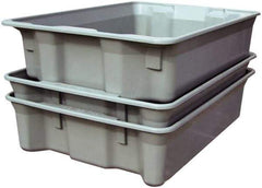 MFG Tray - 500 Lb Load Capacity White Fiberglass Tote Container - Stacking, Nesting, 42-1/2" Long x 20" Wide x 14.3" High - Top Tool & Supply