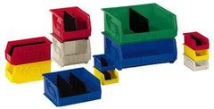 LEWISBins+ - 25 Lb. Load Capacity, 7-3/8" Deep, Green Polypropylene Hopper Stacking Bin - 3" High x 4-1/8" Wide x 7-3/8" Long - Top Tool & Supply