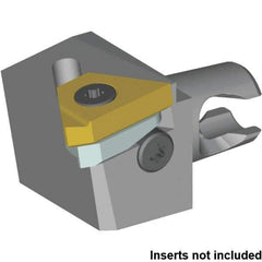 Kennametal - Insert Style LT 16EL, 20mm Head Length, Left Hand Cut, External Modular Threading Cutting Unit Head - System Size KM16, 10mm Center to Cutting Edge, Series KM Micro - Top Tool & Supply