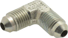 Parker - 1/4" Tube OD, 37° Steel Flared Tube Union Elbow - Flare x Flare Ends - Top Tool & Supply