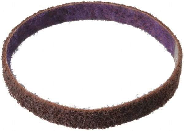 3M - 1/2" Wide x 12" OAL, Aluminum Oxide Abrasive Belt - Aluminum Oxide, Medium, Nonwoven, Series DF-BL - Top Tool & Supply