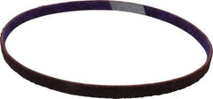 3M - 1/2" Wide x 24" OAL, Aluminum Oxide Abrasive Belt - Aluminum Oxide, Medium, Nonwoven, Series DF-BL - Top Tool & Supply