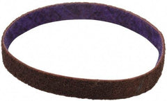 3M - 3/4" Wide x 18" OAL, Aluminum Oxide Abrasive Belt - Aluminum Oxide, Medium, Nonwoven, Series DF-BL - Top Tool & Supply