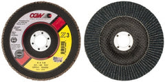 CGW Abrasives - 6" 40 Grit 7/8" Center Hole Type 27 Zirconia Alumina Flap Disc - Top Tool & Supply