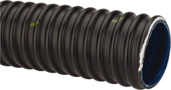 Continental ContiTech - 2" ID x 2.46" OD, 40 Max psi, 29 In. Hg, Dry Material Handling & Transfer Hose - Urethane, -40 to 158°F, 2-1/2" Bend Radius, 100' Coil Length, Black - Top Tool & Supply