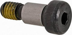 Value Collection - 3/8" Shoulder Diam x 1/2" Shoulder Length, 5/16-18 UNC, Hex Socket Shoulder Screw - 4140 Alloy Steel with Nylon Locking Patch, 1/4" Head Height x 9/16" Head Diam - Top Tool & Supply