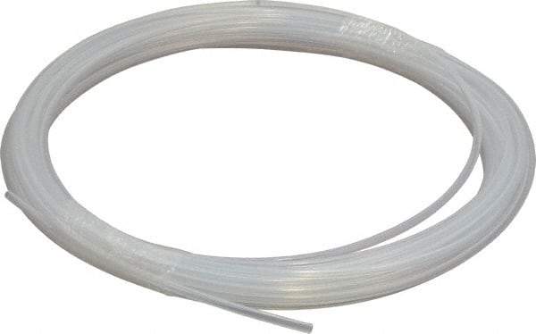 Parker - 1/8" ID x 3/16" OD, 1/32" Wall Thickness, 50' Long, PTFE FEP Tube - Natural, 196 Max psi - Top Tool & Supply